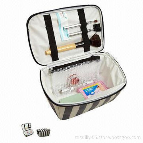 Cosmetic Cases, Small Elastic Loops to Hold Brushes and Tweezers